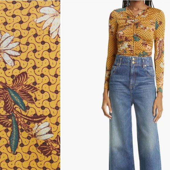 ULLA JOHNSON Eileen top, Amber - Small - Picture 4 of 14